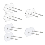Maxbell Skateboard Wall Mount Skate Board Hanger Longboard Ski Snowboard Surf Board Clear 2PCS - Aladdin Shoppers