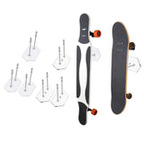 Maxbell Skateboard Wall Mount Skate Board Hanger Longboard Ski Snowboard Surf Board Clear 2PCS - Aladdin Shoppers