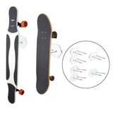 Maxbell Skateboard Wall Mount Skate Board Hanger Longboard Ski Snowboard Surf Board Clear 2PCS - Aladdin Shoppers