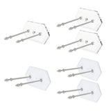 Maxbell Skateboard Wall Mount Skate Board Hanger Longboard Ski Snowboard Surf Board Clear 2PCS - Aladdin Shoppers