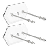 Maxbell Skateboard Wall Mount Skate Board Hanger Longboard Ski Snowboard Surf Board Clear 2PCS - Aladdin Shoppers