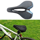 Maxbell Comfort Bike Saddle Bicycle Seat Seat Padded for Road Bike Indoor black blue - Aladdin Shoppers