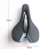Maxbell Comfort Bike Saddle Bicycle Seat Seat Padded for Road Bike Indoor black blue - Aladdin Shoppers