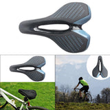 Maxbell Comfort Bike Saddle Bicycle Seat Seat Padded for Road Bike Indoor black blue - Aladdin Shoppers