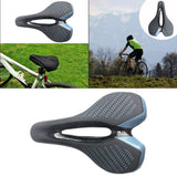 Maxbell Comfort Bike Saddle Bicycle Seat Seat Padded for Road Bike Indoor black blue - Aladdin Shoppers