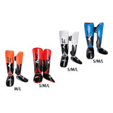 Maxbell Maxbell Shin Guards Muay Thai Martial Arts Protective Leg Mma Kickboxing Kung Fu Orange M Teenager