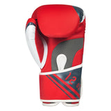 Maxbell PU Leather Boxing Hand Wraps Bandages Fist Boxing Glove Mitts MMA 10OZ red - Aladdin Shoppers