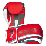 Maxbell PU Leather Boxing Hand Wraps Bandages Fist Boxing Glove Mitts MMA 10OZ red - Aladdin Shoppers