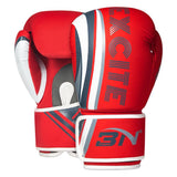 Maxbell PU Leather Boxing Hand Wraps Bandages Fist Boxing Glove Mitts MMA 10OZ red - Aladdin Shoppers