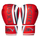 Maxbell PU Leather Boxing Hand Wraps Bandages Fist Boxing Glove Mitts MMA 12OZ red - Aladdin Shoppers