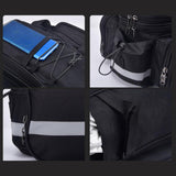 Maxbell Bicycle Trunk Rear Rack Bag Bike Pannier Cycling Gear for Mountain Bike Black - Aladdin Shoppers