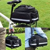 Maxbell Bicycle Trunk Rear Rack Bag Bike Pannier Cycling Gear for Mountain Bike Black - Aladdin Shoppers