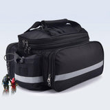 Maxbell Bicycle Trunk Rear Rack Bag Bike Pannier Cycling Gear for Mountain Bike Black - Aladdin Shoppers