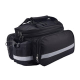 Maxbell Bicycle Trunk Rear Rack Bag Bike Pannier Cycling Gear for Mountain Bike Black - Aladdin Shoppers