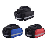 Maxbell Bicycle Trunk Rear Rack Bag Bike Pannier Cycling Gear for Mountain Bike Black - Aladdin Shoppers