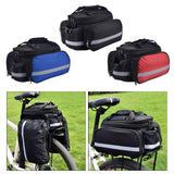Maxbell Bicycle Trunk Rear Rack Bag Bike Pannier Cycling Gear for Mountain Bike Black - Aladdin Shoppers