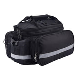 Maxbell Bicycle Trunk Rear Rack Bag Bike Pannier Cycling Gear for Mountain Bike Black - Aladdin Shoppers