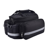 Maxbell Bicycle Trunk Rear Rack Bag Bike Pannier Cycling Gear for Mountain Bike Black - Aladdin Shoppers