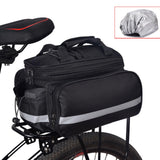 Maxbell Bicycle Trunk Rear Rack Bag Bike Pannier Cycling Gear for Mountain Bike Black - Aladdin Shoppers