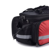 Maxbell Bicycle Trunk Rear Rack Bag Bike Pannier Cycling Gear for Mountain Bike Red - Aladdin Shoppers