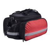 Maxbell Bicycle Trunk Rear Rack Bag Bike Pannier Cycling Gear for Mountain Bike Red - Aladdin Shoppers