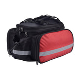 Maxbell Bicycle Trunk Rear Rack Bag Bike Pannier Cycling Gear for Mountain Bike Red - Aladdin Shoppers