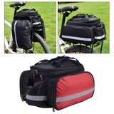 Maxbell Bicycle Trunk Rear Rack Bag Bike Pannier Cycling Gear for Mountain Bike Red - Aladdin Shoppers