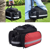 Maxbell Bicycle Trunk Rear Rack Bag Bike Pannier Cycling Gear for Mountain Bike Red - Aladdin Shoppers