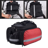 Maxbell Bicycle Trunk Rear Rack Bag Bike Pannier Cycling Gear for Mountain Bike Red - Aladdin Shoppers
