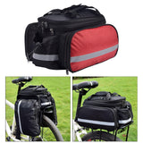Maxbell Bicycle Trunk Rear Rack Bag Bike Pannier Cycling Gear for Mountain Bike Red - Aladdin Shoppers