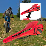 Maxbell Comfort Bike Saddle Bicycle Seat Hollow Cushion for BMX Unisex red black - Aladdin Shoppers