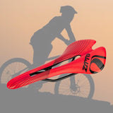 Maxbell Comfort Bike Saddle Bicycle Seat Hollow Cushion for BMX Unisex red black - Aladdin Shoppers