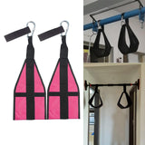 Maxbell Hanging Ab Straps Sling Door Hanging Heavy Duty for Fitness Gym Rose Red - Aladdin Shoppers