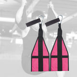 Maxbell Hanging Ab Straps Sling Door Hanging Heavy Duty for Fitness Gym Rose Red - Aladdin Shoppers