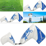 Maxbell PU Golf Blade Putter Head Cover Golfer Gifts Easy to Wear Anti-Damage Soft White - Aladdin Shoppers