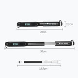 Maxbell Portable Mini Bike Pump Compact 160 PSI Bicycle for Cycling MTB black - Aladdin Shoppers