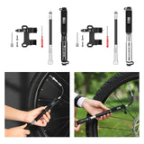Maxbell Portable Mini Bike Pump Compact 160 PSI Bicycle for Cycling MTB black - Aladdin Shoppers