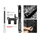 Maxbell Portable Mini Bike Pump Compact 160 PSI Bicycle for Cycling MTB black - Aladdin Shoppers