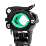 Maxbell 360 Rotation Bicycle Mount Road Bike Headlight Flash Light Holder 22-30mm Black Green - Aladdin Shoppers