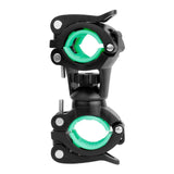 Maxbell 360 Rotation Bicycle Mount Road Bike Headlight Flash Light Holder 22-30mm Black Green - Aladdin Shoppers