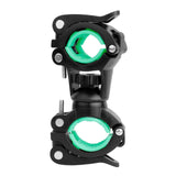 Maxbell 360 Rotation Bicycle Mount Road Bike Headlight Flash Light Holder 22-30mm Black Green - Aladdin Shoppers