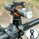 Maxbell 360 Rotation Bicycle Mount Road Bike Headlight Flash Light Holder 22-30mm Black Green - Aladdin Shoppers