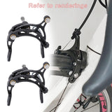 Maxbell 2Pieces Road Bike Bicycle Brake Caliper C Clip Set Front Rear Refit Black - Aladdin Shoppers