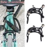 Maxbell 2Pieces Road Bike Bicycle Brake Caliper C Clip Set Front Rear Refit Black - Aladdin Shoppers