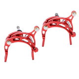 Maxbell 2Pieces Road Bike Bicycle Brake Caliper C Clip Set Front Rear Refit Red - Aladdin Shoppers