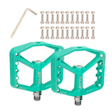 Maxbell 1 Pair Nylon Equipment Non-Slip Bike Pedals for Bicycle BMX MTB Green - Aladdin Shoppers