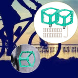 Maxbell 1 Pair Nylon Equipment Non-Slip Bike Pedals for Bicycle BMX MTB Green - Aladdin Shoppers