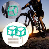 Maxbell 1 Pair Nylon Equipment Non-Slip Bike Pedals for Bicycle BMX MTB Green - Aladdin Shoppers