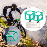 Maxbell 1 Pair Nylon Equipment Non-Slip Bike Pedals for Bicycle BMX MTB Green - Aladdin Shoppers