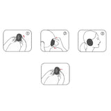 Maxbell 1Pair Ear Warmer Women Men Earmuffs Outdoor Portable Soft Bandless Ear Muffs Black - Aladdin Shoppers